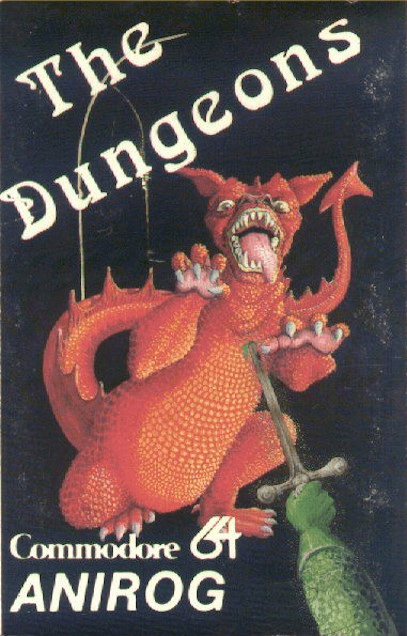 Dark Dungeons box art for Commodore 64